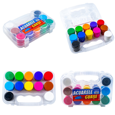 Tempera și Guașe - Guașe NEBO, 12 culori × 20 ml
