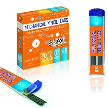 Mine pentru creioane mecanice - Mine pentru creion mecanic S-COOL HB, 0,7 mm