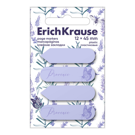 Index-uri adezive - Notițe autoadezive ErichKrause, 45 × 12 mm, 80 file