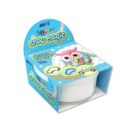 Plastilină - Pastă de modelaj Amos iClay SM70, 70 g, Alb