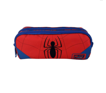 Penare cu doua compartimente - Penar cu 2 Fermoare MUST Spider-Man