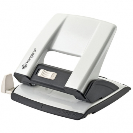Perforatoare - Perforator Kangaro Aion-20 S, 20 coli, gri metalizat