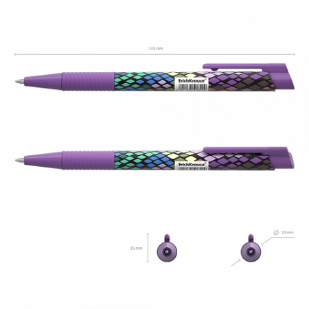 Pixuri - Pix ErichKrause ColorTouch Matic&Grip Purple Python, 0,7 mm