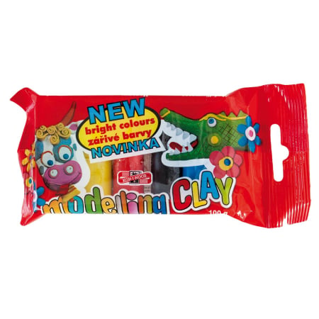 Plastilină - Plastilină KOH-I-NOOR, 5 culori, 100 g
