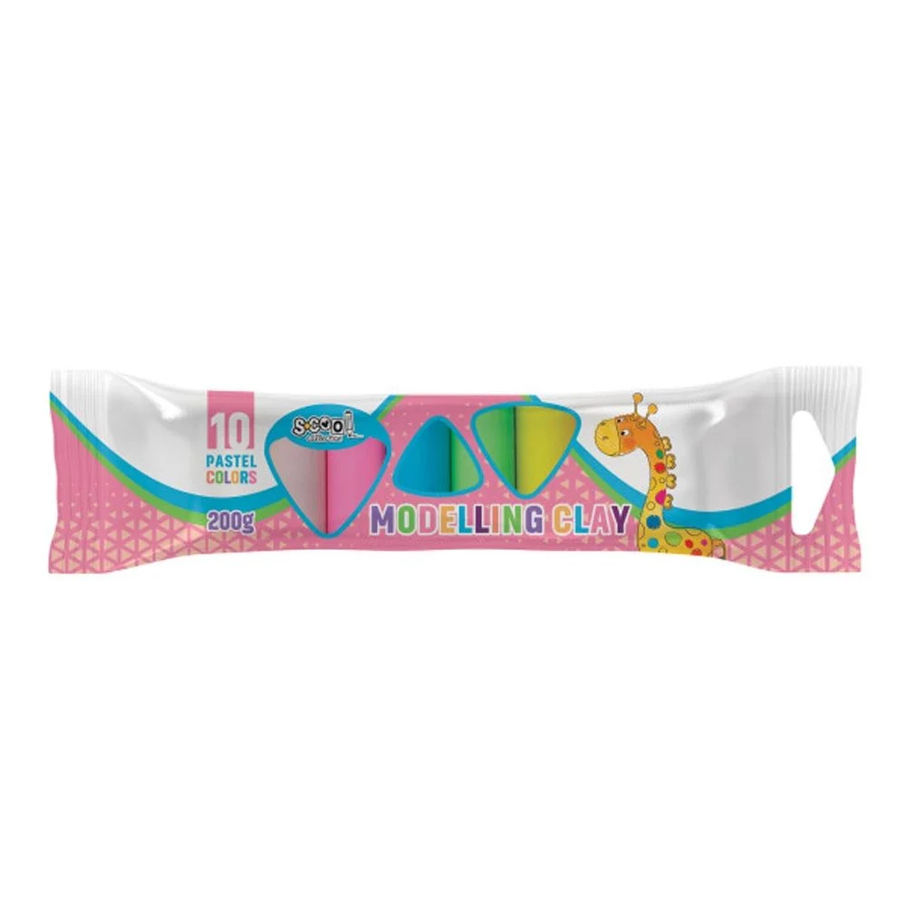 Plastilină - Plastilină S-Cool, 10 culori, 200 g