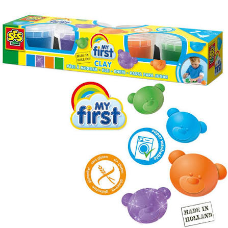Plastilină - Plastilină SES Creative My First, 4 × 90 g