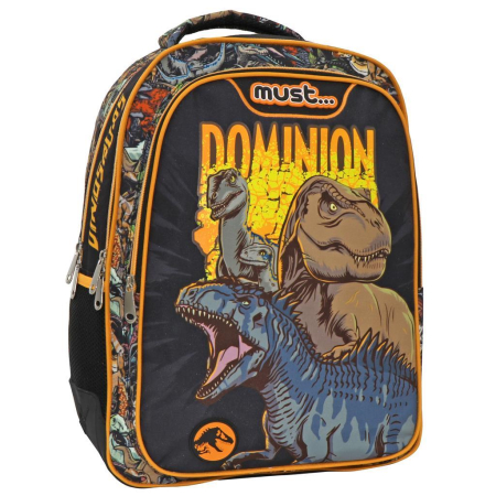 Ghiozdane Ergonomice - Rucsac Ergonomic Must Jurassic, 32 × 18 × 43 cm, 3 Compartimente
