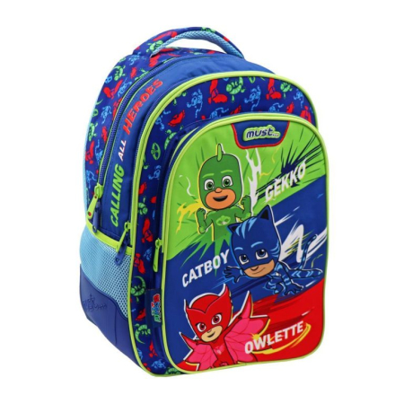 Ghiozdane Ergonomice - Rucsac Ergonomic Must PJ Masks, 3 Compartimente, 25 L, 32 × 18 × 43 cm