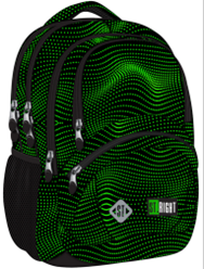 Ghiozdane Gimnaziu și Liceu - Rucsac Ergonomic ST.RIGHT Green Halftone, 24 L, 42 × 30 × 20 cm