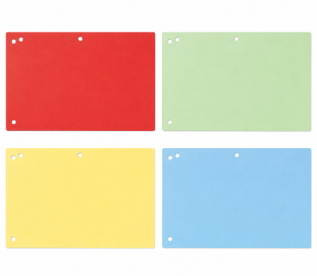 Accesorii de organizare - Separatoare C7 din Carton Office Products, 105 × 240 mm, 4 Perforații, 100 Bucăți
