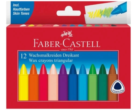 Papetărie - Set 12 Creioane Triunghiulare Cerate Faber-Castell