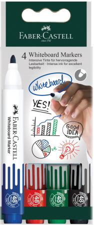 Markere - Set 4 markere - Multicolor - Faber-Castell