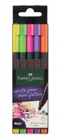 Papetărie - Set 5 Linere Neon Faber-Castell