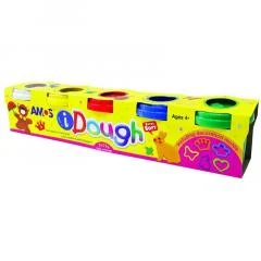 Plastilină - Set 5 plastiline iDough + 5 matrițe Amos