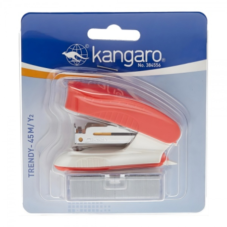 Capsatoare - Set capsator Kangaro Trendy-45MY2, 15 coli, cu capse 24/6