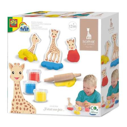 Papetărie - Set plastilină Animale – Sophie la girafe, SES Creative