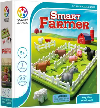Smart Games - Smart Games - Smart Farmer, joc de logica cu 60 de provocari, 4+ ani