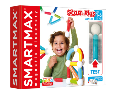 1-5 ani - Joc magnetic Smart Max, Start +, Setul incepatorilor plus, 30 piese
