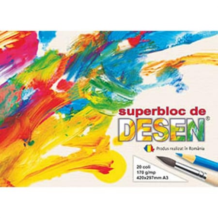 Blocuri de desen - Bloc de desen Casa Tipografică A3, 20 coli