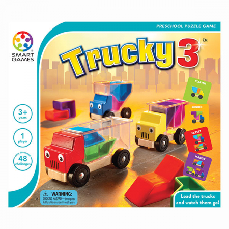 Smart Games - Smart Games - Trucky 3, joc de logica cu 48 de provocari, 3+ ani