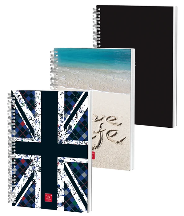 caiete A4 cu spiră și copertă cartonată 