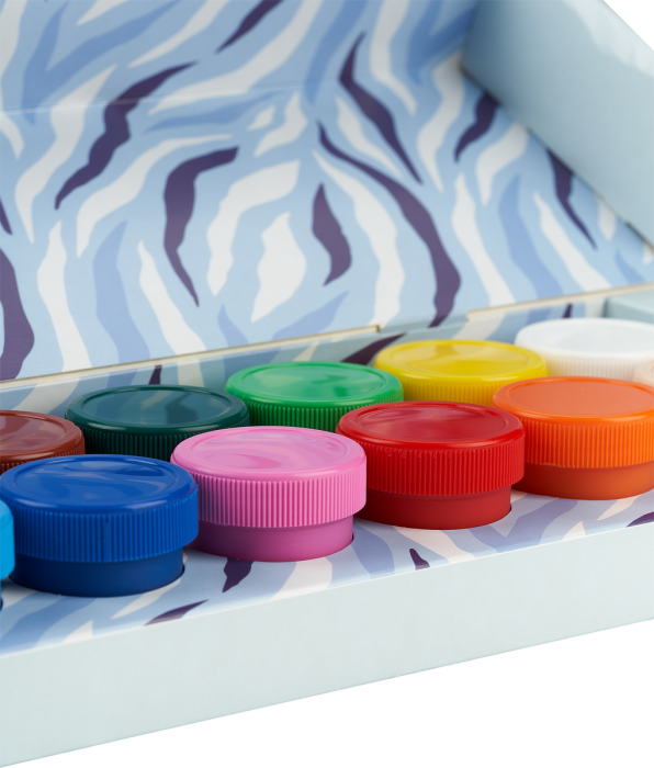 ACUARELE GUASE OXFORD KIDS PENTRU AFISE, SET 14 CULORI, RECIPIENT 20ML, INCLUDE AURIU, ARGINTIU SI CULOAREA PIELII [2]
