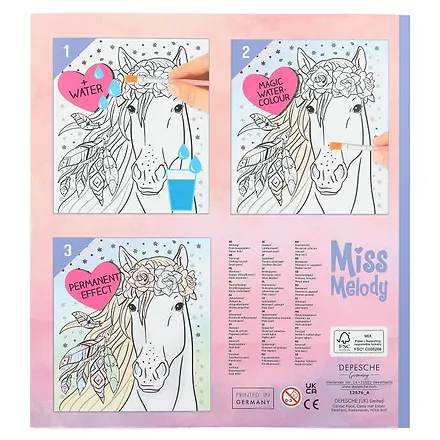 Carte de Colorat cu Apa Miss Melody [2]
