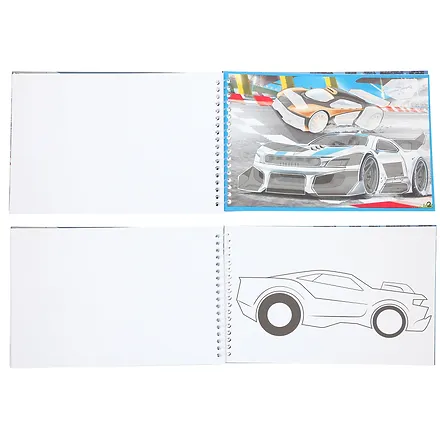 Carte de colorat cu stickere Monster Cars [2]