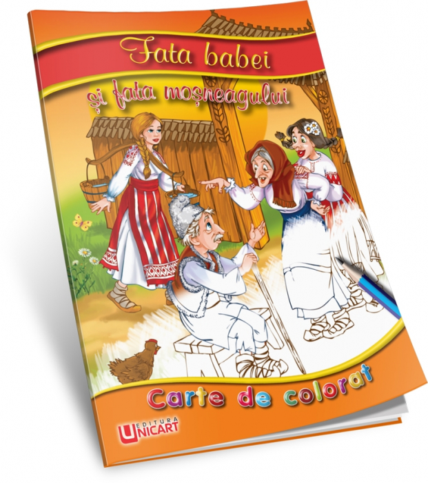 Carte de colorat - Fata babei [1]