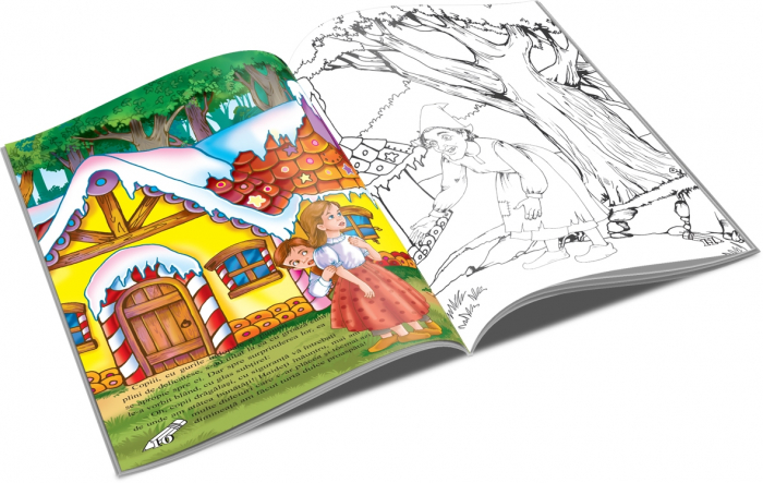 Carte de colorat - Hansel si Gretel [2]