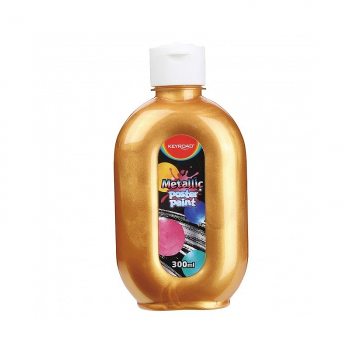 Culori tempera Keyroad, 300ml,AURIU METALIZAT [1]