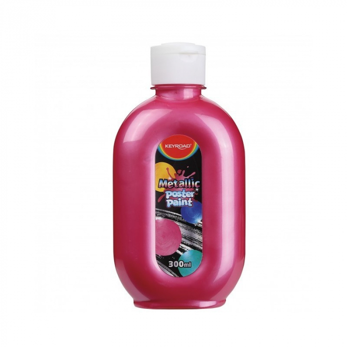 Culori tempera Keyroad, 300ml,ROSU METALIZAT [1]