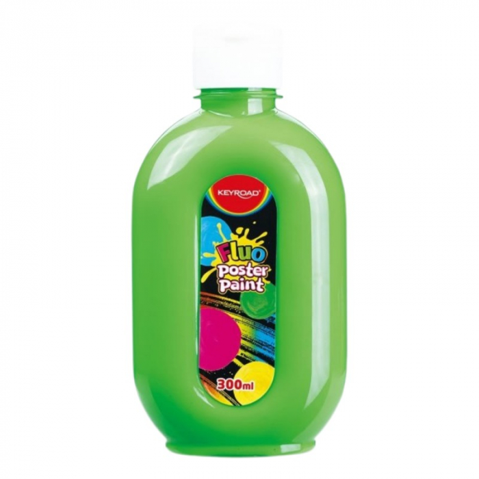 Culori tempera Keyroad, 300ml,VERDE FLUORESCENT [1]