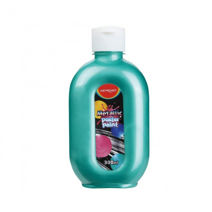 Culori tempera Keyroad, 300ml,VERDE METALIZAT [1]