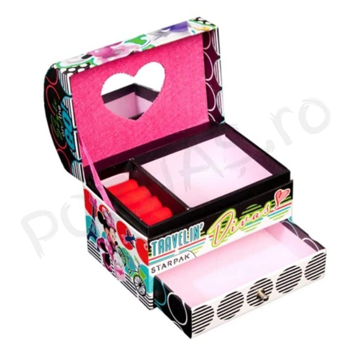 Cutie bijuterii, din carton, 13x9x12cm - STARPAK [2]