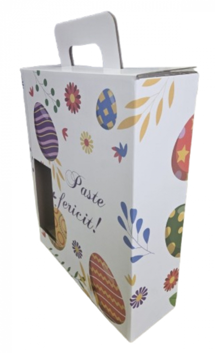 Cutie Carton Cadou Paste cu decupaj 1 sticla 265x85x320 mm [2]