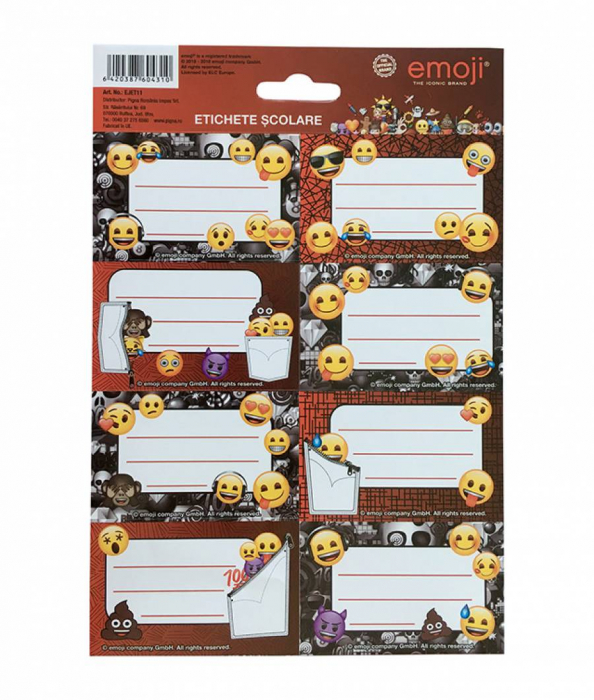 Etichete scolare Emoji Clasic 40 / set [1]