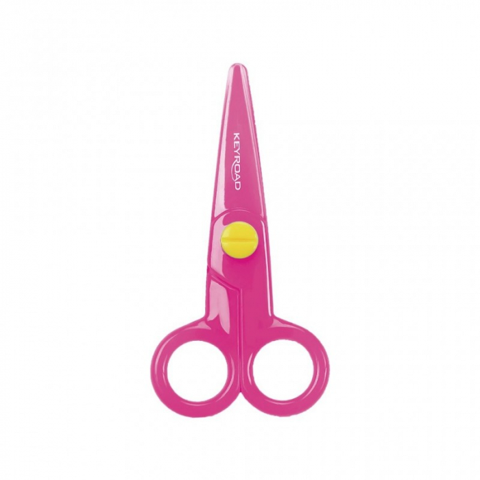 Foarfeca Keyroad Kids KR970962, 13.0cm, plastic, prescolari, diverse culori, blister [3]