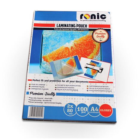Folie de laminat lucioasa 60-200 microni tip plic A4 RONIC [3]