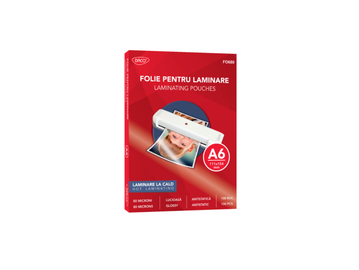 Folie laminare A6 80 microni 100/top DACO [1]