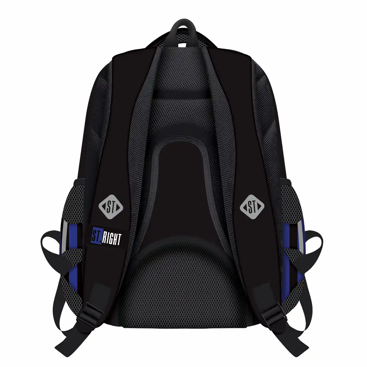 Ghiozdan BP06 ST Right Black and Blue 4 compartimente, 42x31x22 cm [2]