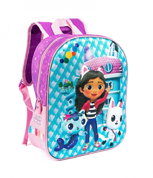 Ghiozdan mic de gradinita 3D Gabby's Dollhouse, 32x28x11 cm [1]
