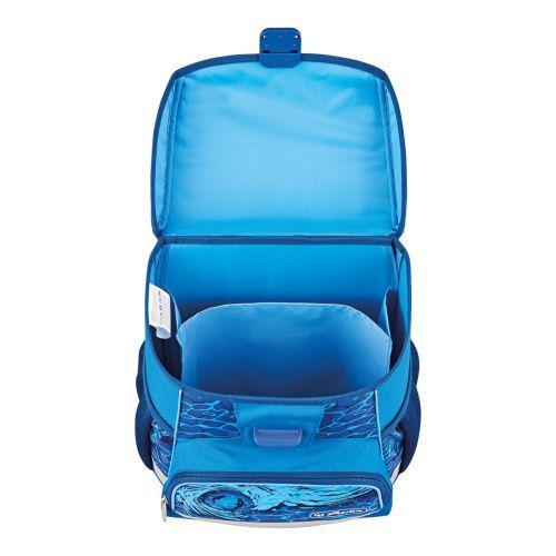 Ghiozdan scolar neechipat Loop, Blue Shark, 37x31x22 [3]