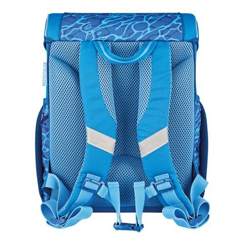 Ghiozdan scolar neechipat Loop, Blue Shark, 37x31x22 [2]