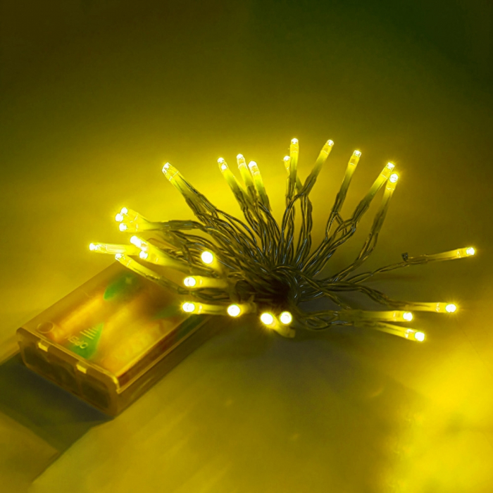Instalatie cu baterii, 50 led, diverse culori [1]