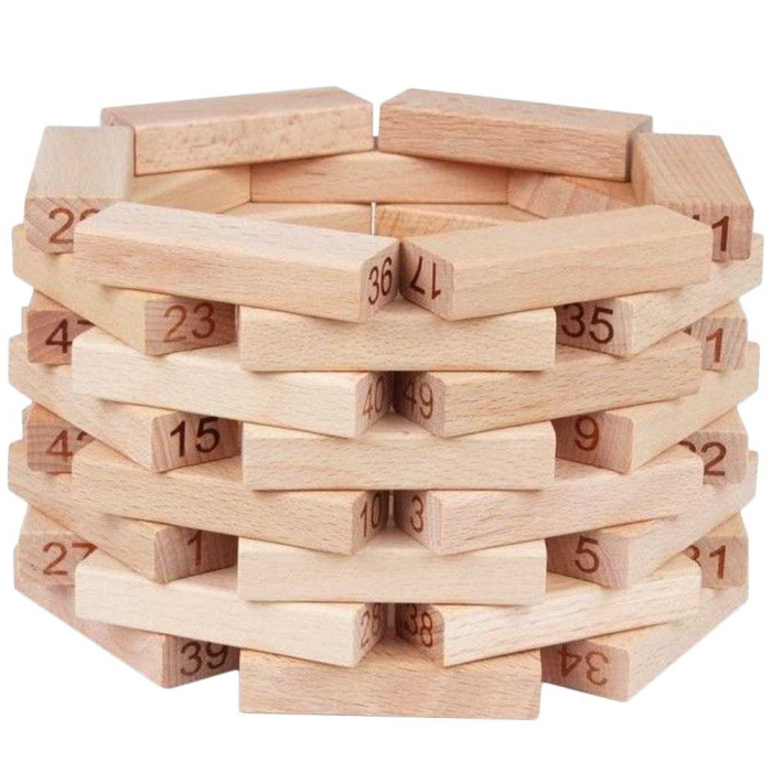 Joc De Lemn Natural, 54 Piese, Turnul Cazator [2]