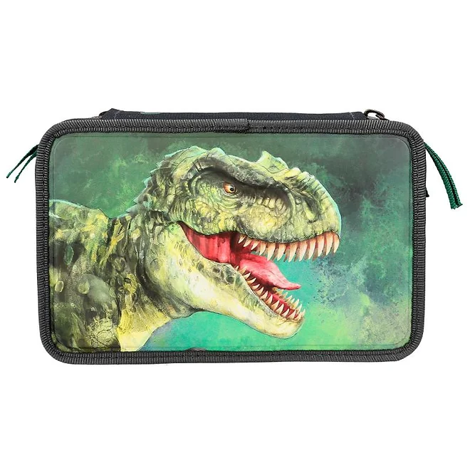 Penar triplu echipat 3D Verde Dino World [2]