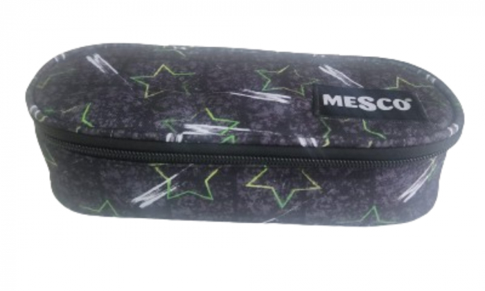 Penar tubular Mesco, Stars, Gri, 22x10x6 cm [1]