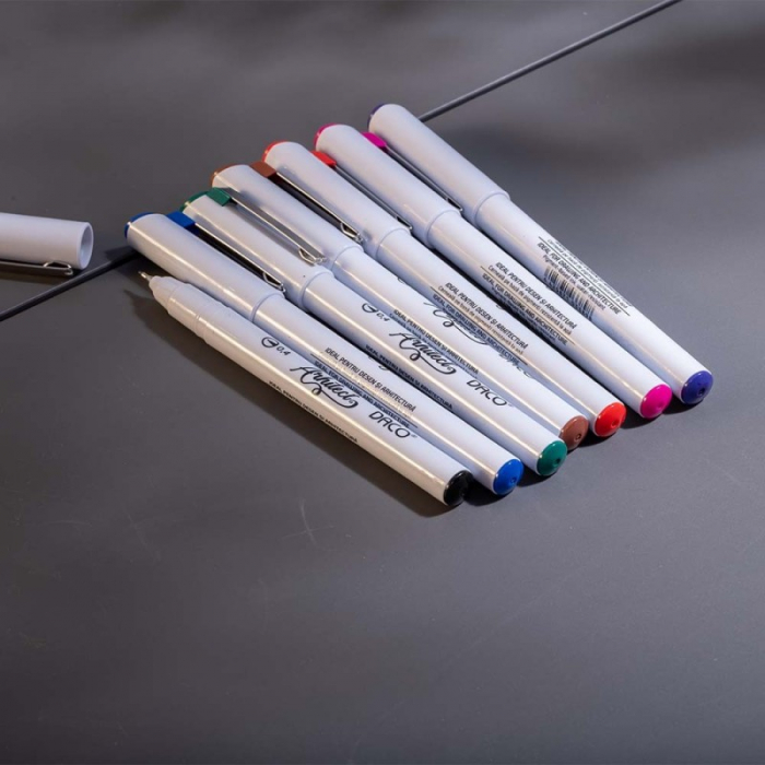 Pix Liner Grafic Arhitect Color set 7 buc x 0,7mm [2]