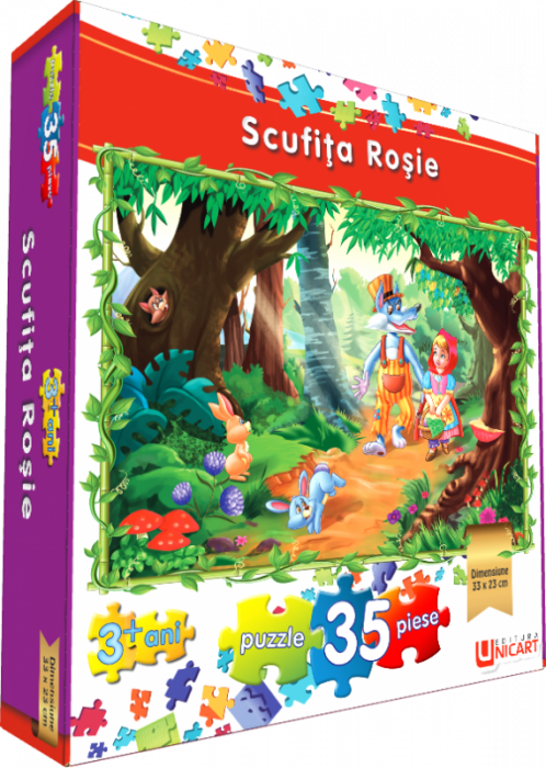 Puzzle 35 piese - Scufita Rosie 33x23 cm [1]